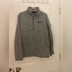 Grey Patagonia quarter zip